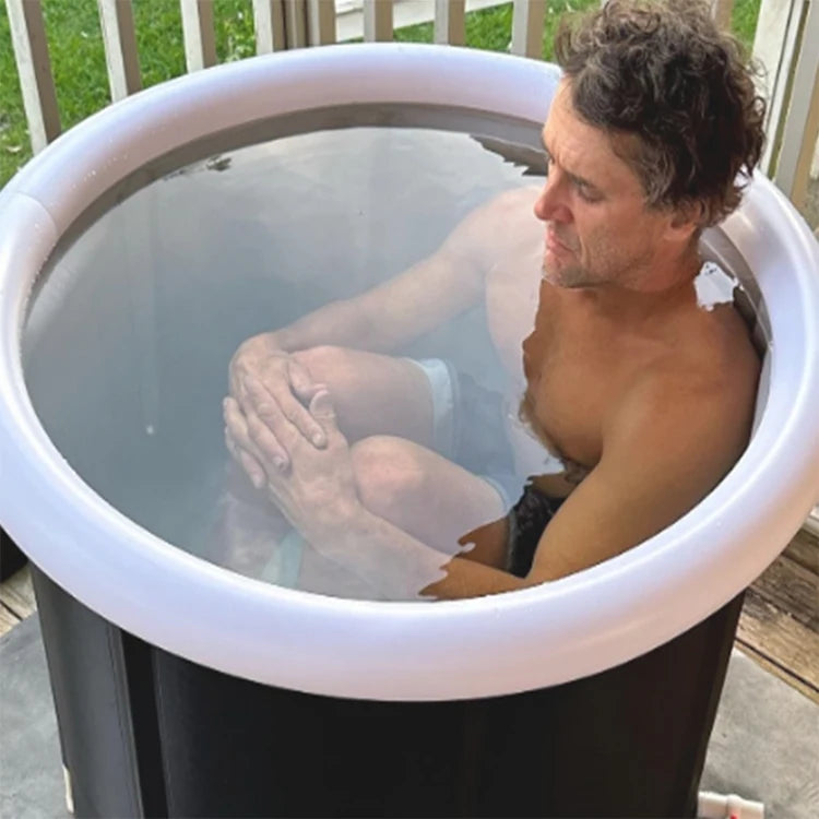 Folding Bath Adult Portable Bathtub Outdoors PVC Inflatable SPA Ice Bath Challenge Ice Therapy