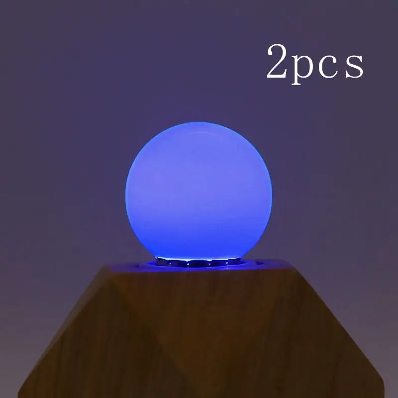 2pcs/lot 1W Colorful Led Bulb E27 220V Lamp Red Yellow Blue Green Pink Orange White Christmas Wedding Night Light For Bedroom