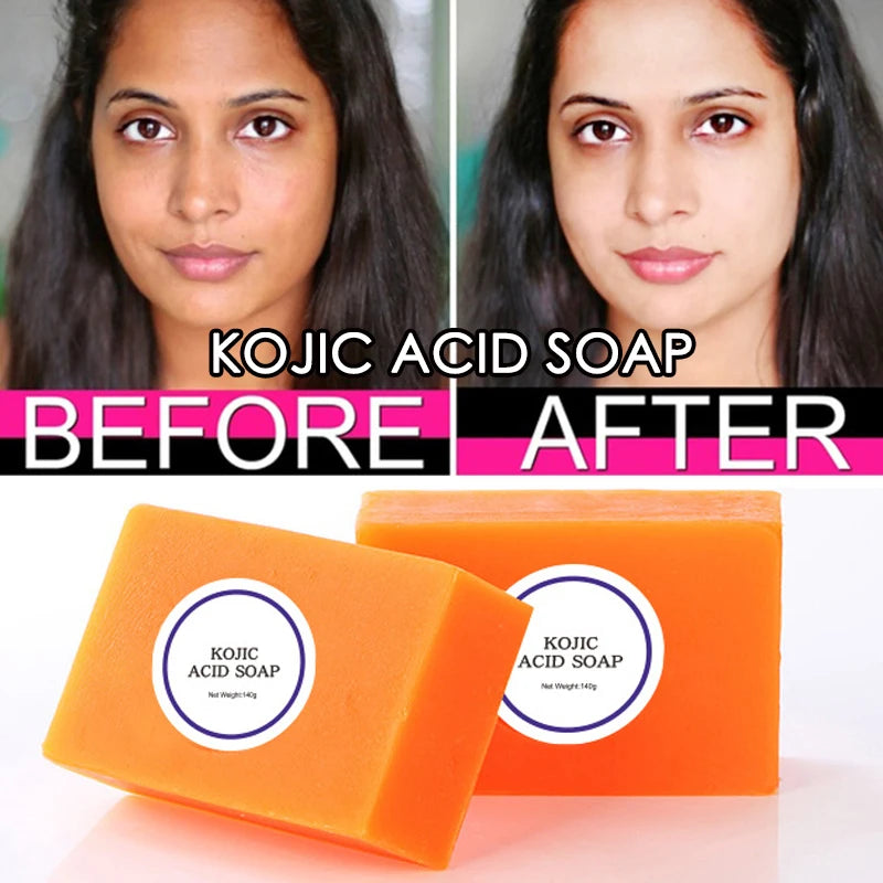 Best Seller New Kojic Acid Soap Dark Black Skin Lightening Hand Made Soap Gluta Thione Whitening Bleaching Soap Brighten Face