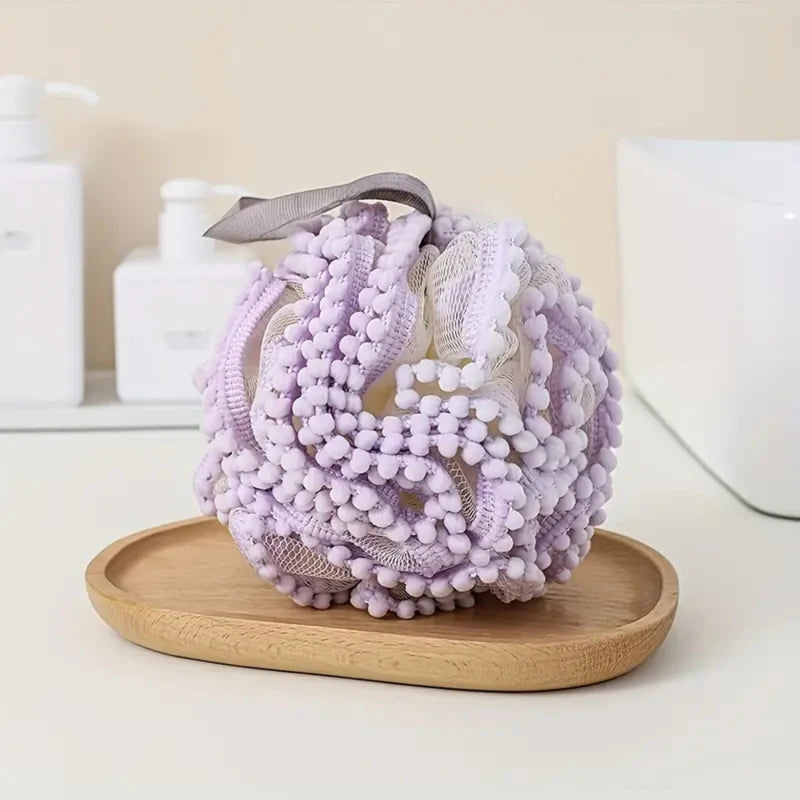 Bathing Flower Foaming Sponge Bubble Wisp for Body Soft Shower Flower Mesh Ball Skin Cleaner Cleaning Tools Bathroom Accessories