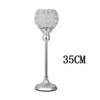 Crystal Tealight Candle Holders, Metal Glass Candlesticks, Wedding Table Centerpiece, Christmas Party, Home Decoration