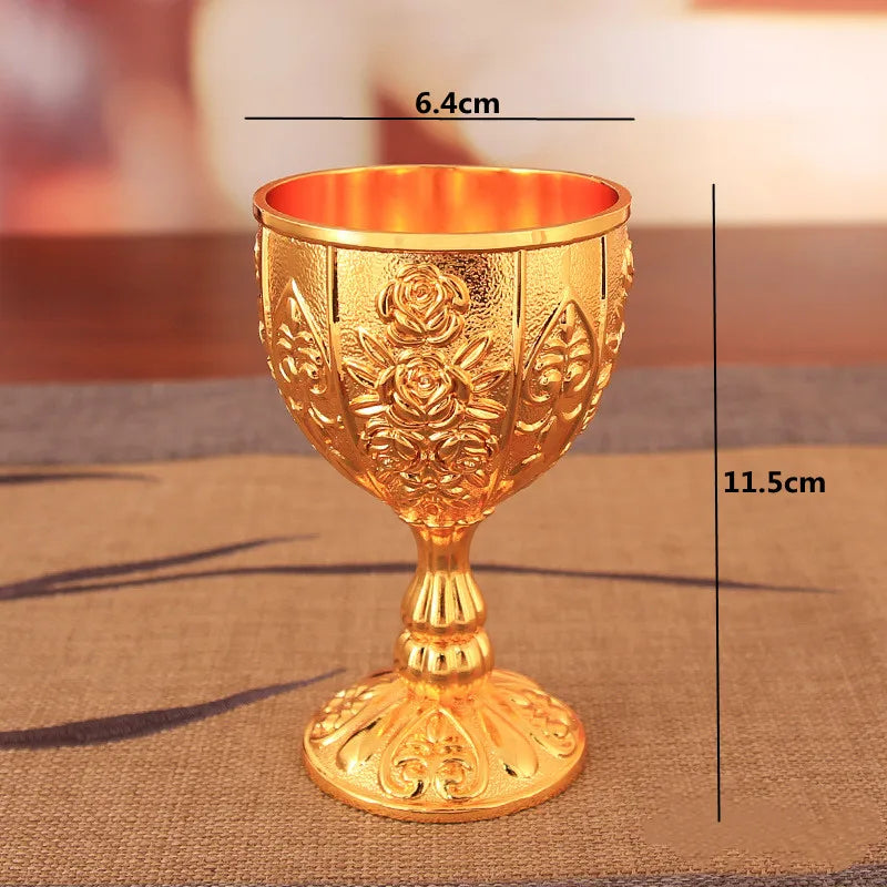 Retro Wine Glasses Vintage Champagne Wine Cup Luxury Spirit Glass Beverage European Style Home Bar Creative Drinkware Gift VC