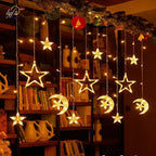 LED Curtain Fairy String Lights Bedroom Living Garden EU Plug Waterproof Light For Wedding Party Christmas New Year Decoration