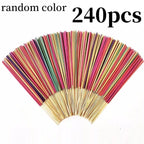 30-240pc Aromatherapy Incense Sticks 7 Natural Fragrances Lavender Jasmine Ocean Rose Sakura Incense Burner for Yoga Meditation