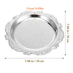 Elegant Iron Dessert Serving Tray for Food Snacks Jewelry Display Home Party Decor Serveware for Entertaining Trinket Dish
