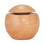 Essential Oil Aroma Diffuser USB Ultrasonic Cool Mist Sprayer Wood Grain Air Humidifier Electric Purifier for Home , Car, office