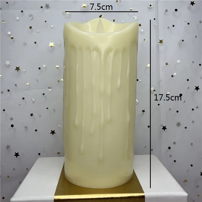 Flameless Flickering Led Candles Light Tealight Led Battery Power Candles Lamp Electronic Votive Led Lamp Halloween Home Decor