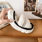 Cozy Cotton-Lined Opened Toe Slippers for Kids