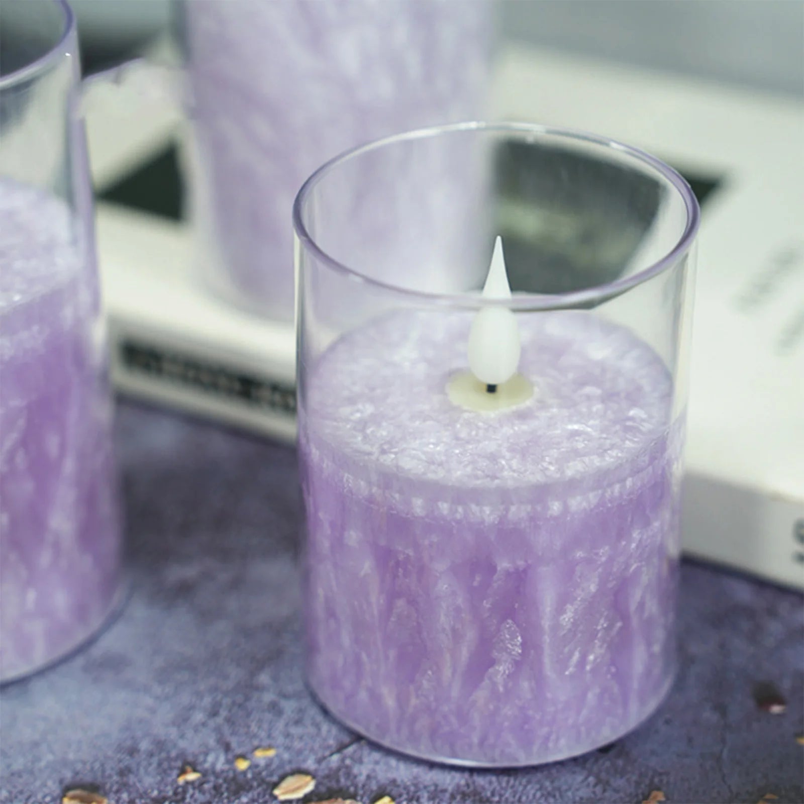 Colorful LED Flameless Candles with Remote Timer Realistic Flickering Flame Light for Christmas Wedding Holiday Scene Decor Prop