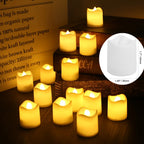 LED Candles 24/12 Pack Flameless Flickering Tea Light Warm White Candle for Party Wedding Birthday Christmas Gifts Home Decor