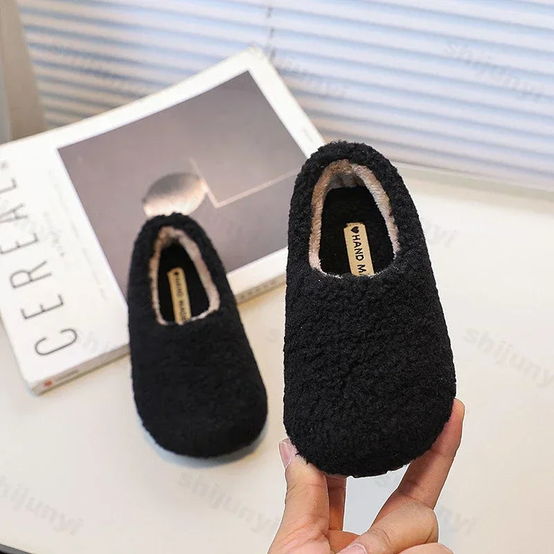 Cozy Little Cotton Slippers for Kids – Unisex House Shoes