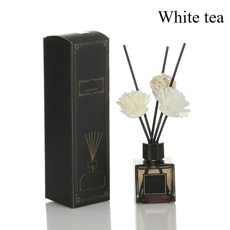 50ML Reed Diffuser Oil Flameless Home Fragrance Oil Air Freshener Scent Air Car Odor Sticks Aromatherapy Diffuser Office Decor