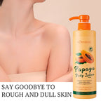 500ML KORMESIC Papaya Body Lotion Cream Moisturising Exfoliating Leg Arm Nourishing Anti Smooth Skin Care
