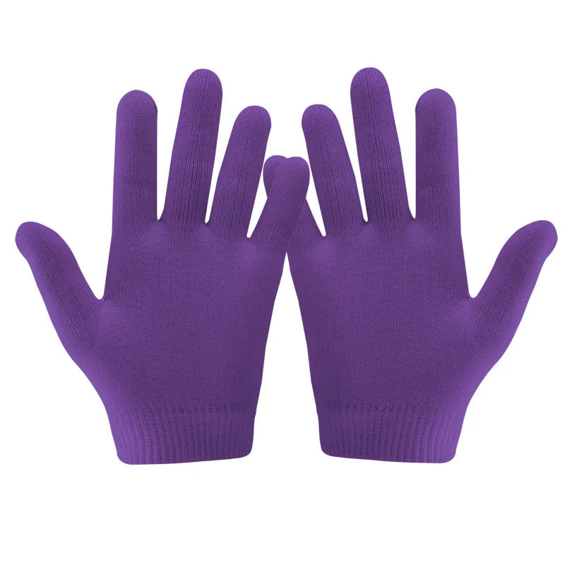 1 set Reusable SPA Gel Socks & gloves Moisturizing whitening exfoliating velvet smooth beauty hand foot care silicone socks