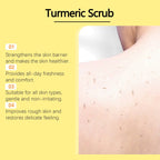 Turmeric Exfoliating Body Scrub Brightening Deeply Cleansing Dead Skin Removal Improve Dullness Refreshing Smoothing Body Scrub
