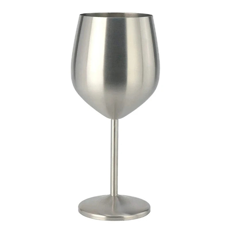 500ml Stainless Steel Glass Cocktail Creative Wine Glass Bar Restaurant Champagne Glass Red Wine Glass Drinkware Barware Cup