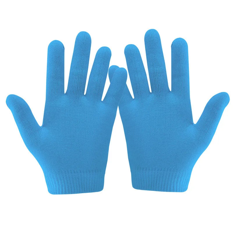 1 set Reusable SPA Gel Socks & gloves Moisturizing whitening exfoliating velvet smooth beauty hand foot care silicone socks