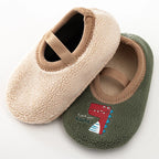 Cozy Animal First Walker Slippers for Baby – Anti-Slip Winter Shoes