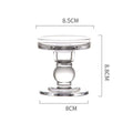 Transparent Glass Candle Holders Candlesticks for Home Office Decor Wedding