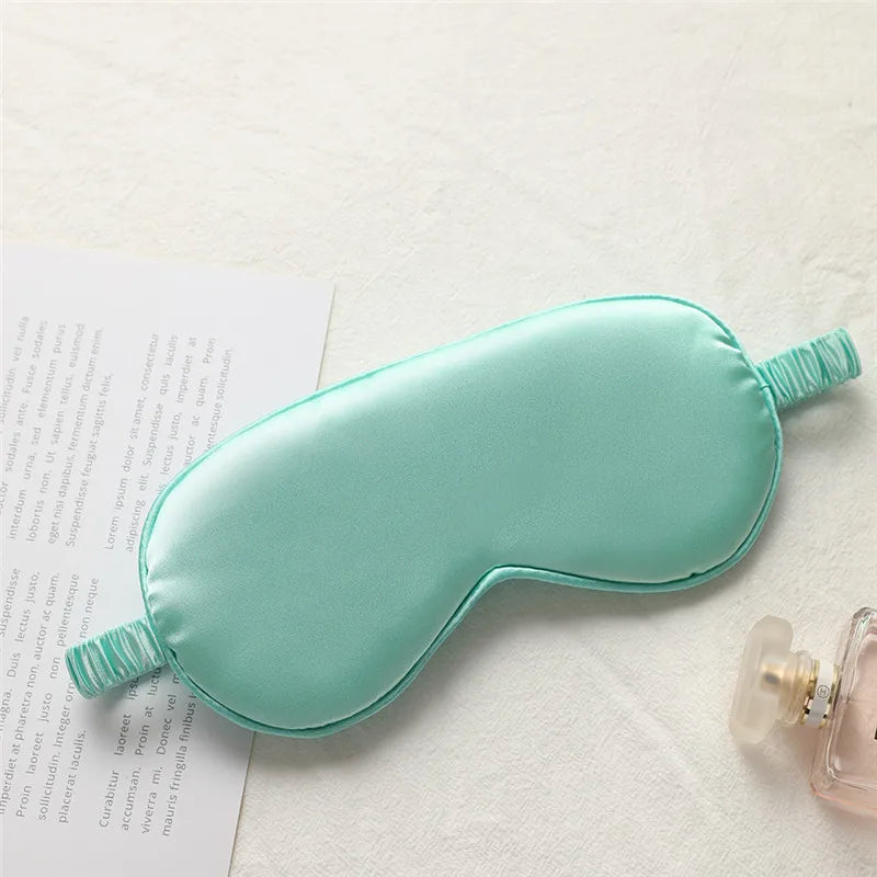 1pcs Imitated Silk Sleep Eye Mask Shading Patch Portable Travel Relax Eyepatch Lunch Break Cover Night Health Sleeping Shield