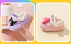 Cute & Cozy Waterproof Cartoon Slippers for Boys & Girls – Winter House Shoes