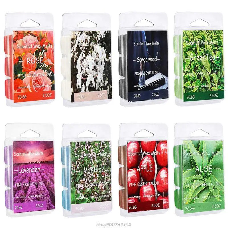 Scented Wax Melts -Set of 8 Assorted Wax Warmer Cubes/Tarts Jasmine Rose Bergamot Fig Vanilla Lemon Spring Lavender S29 20