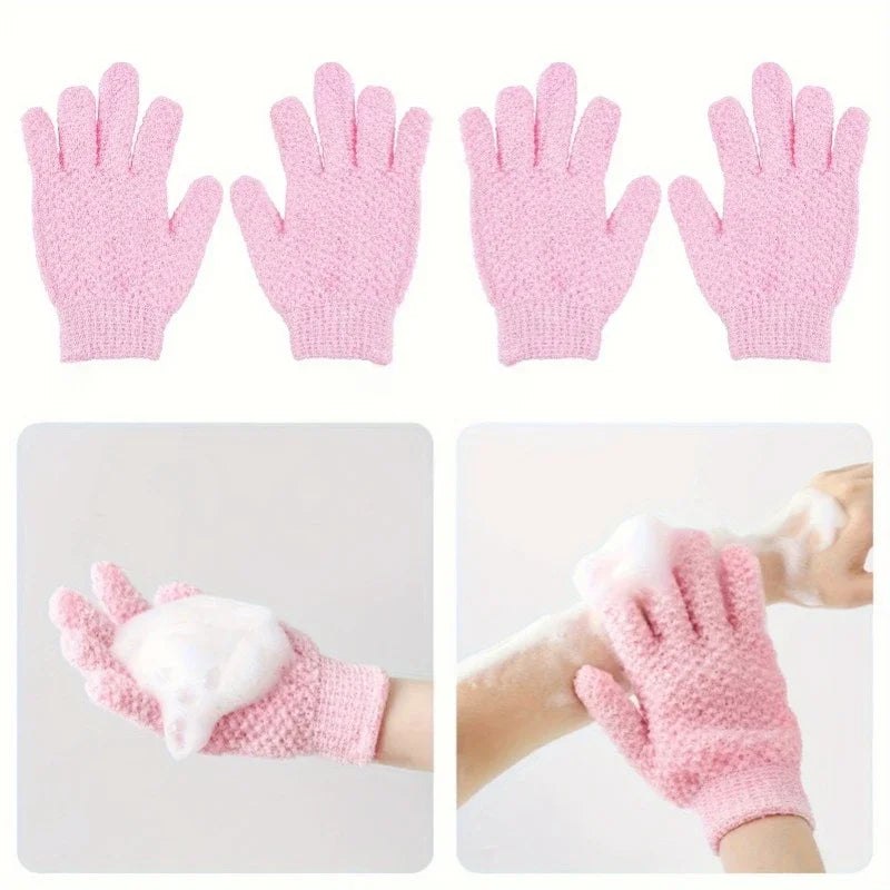 Exfoliating Shower Gloves Body Scrub Exfoliating Gloves Foam Gentle Massage Clean Dead Skin Smooth Skin Available for Men Women