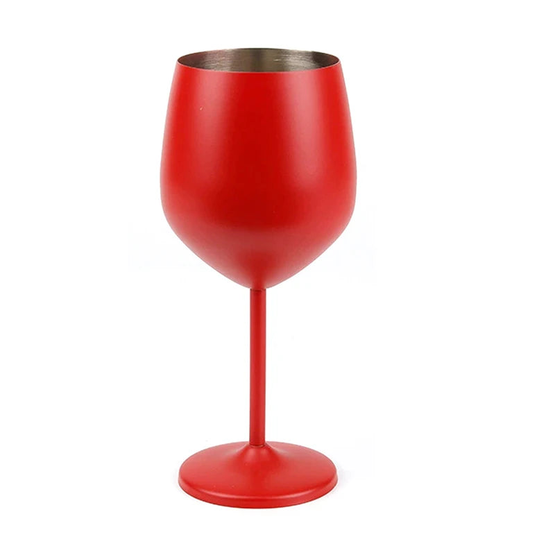 500ml Stainless Steel Glass Cocktail Creative Wine Glass Bar Restaurant Champagne Glass Red Wine Glass Drinkware Barware Cup