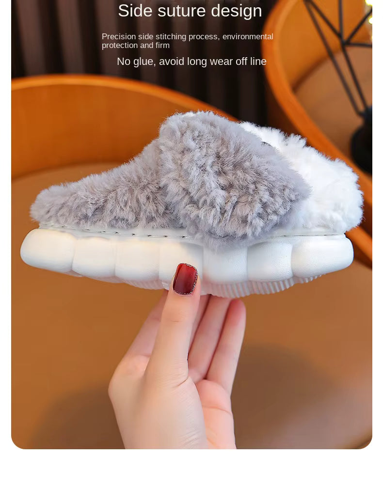 Cute Puppy Dog Slippers for Girls and Boys – All-Season Anti-Slip House Shoes