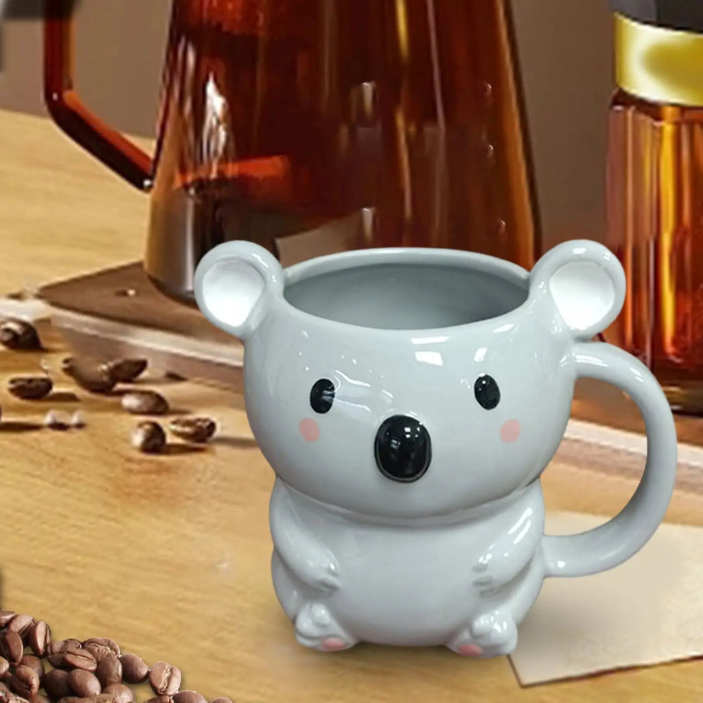 Cute coffee mug, novelty mug, animal mug, tea milk mug for present, Valentine's