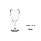 Wine Outside Unbreakable Wine Glasses Dishwasher-Proof,Elegant Plastic Stemless Wine Glass | Reusable | Ideal for Homes & Bars