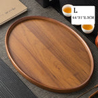 Wooden Serving Trays Oval Wood Tray Platters for Serving Food Dishes Dinner Plates Solid Wood Dessert Plate Jewelry Storage