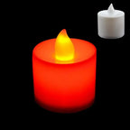Flameless LED Tea Lights Candles Battery Powered Coloful Flickering Pillar Candles Votive Tealight Romantic Party Home Decor