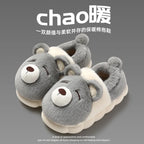Cute Cozy Cartoon Bear Slippers for Women – Plush Winter Indoor Spa Comfort