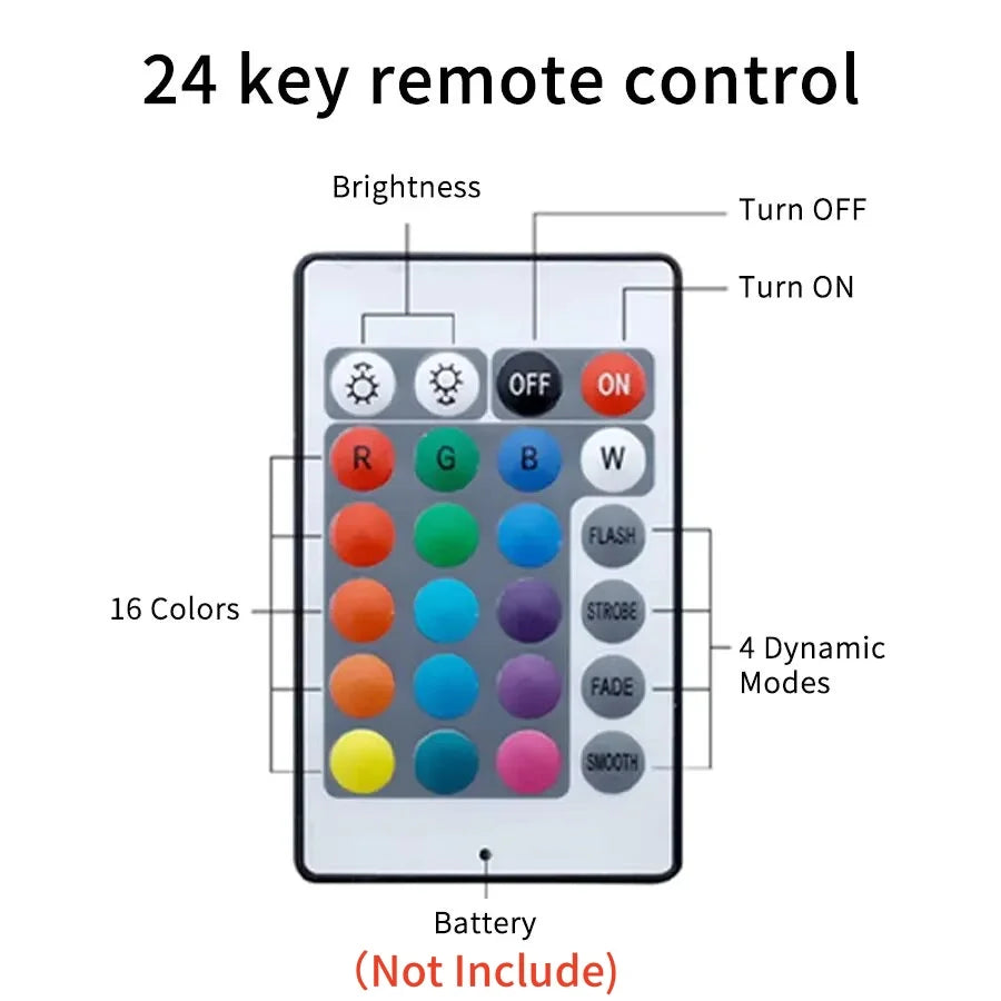 LED Underwater Light 3Leds RGB Submersible Night Lamp Battery Powered Garden Swimming Pool Light For Wedding Party Vase Bowl