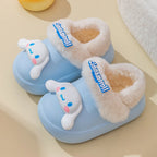 Cute & Cozy Waterproof Cartoon Slippers for Boys & Girls – Winter House Shoes