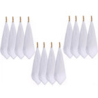 4/8pcs Cotton Wash Cloth, Luxurious Soft, 11.81 x 11.81 inch Ultra Absorbent, Machine Washable Washcloths, White