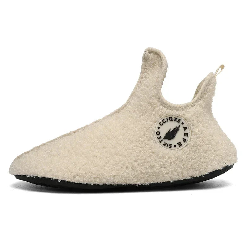 Winter Slippers Men Couples Slippers Non-slip Warm Women and Men Slipper Indoor Soft Shoes Comfortable Flat Home Cotton Shoes