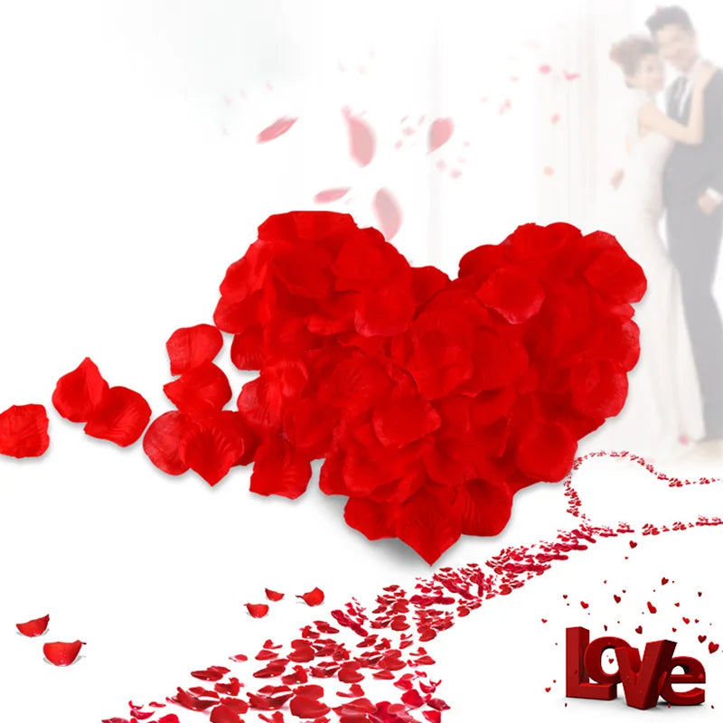 1000Pack Rose Petals Artificial Silk Roses Flower Petals for Romantic Night Valentine's Day Weddings Anniversary Decoration