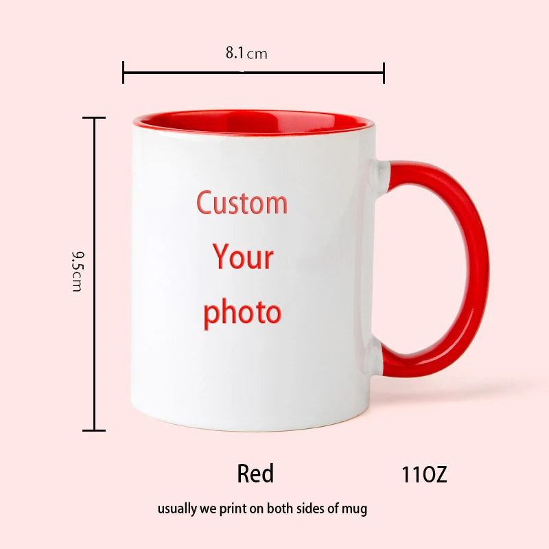 Personalized Your Photo Mug, Custom NAME Logo TEXT Cup,Customize Coffee Mugs, Tea Cups, Mothers day, Wedding Surprised Gift