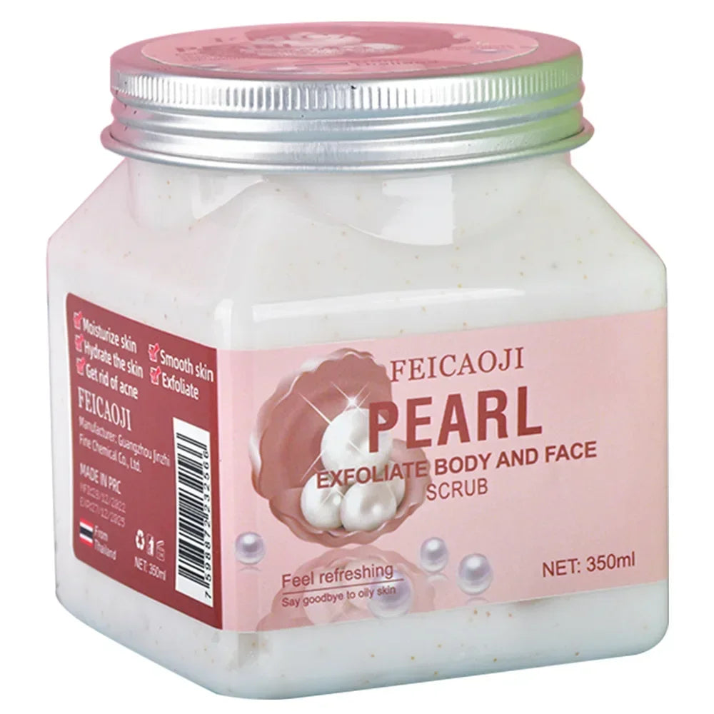 Body Fragrance Scrub 350ML Exfoliating Bodyscrub Bath Salt Rice Shower Gel Coffee