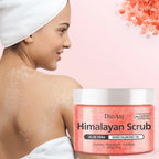 Himalayan Salt Body Scrub - Natural exfoliating salts and soufflé for body and face help nourish, smooth, supple skin for a bath