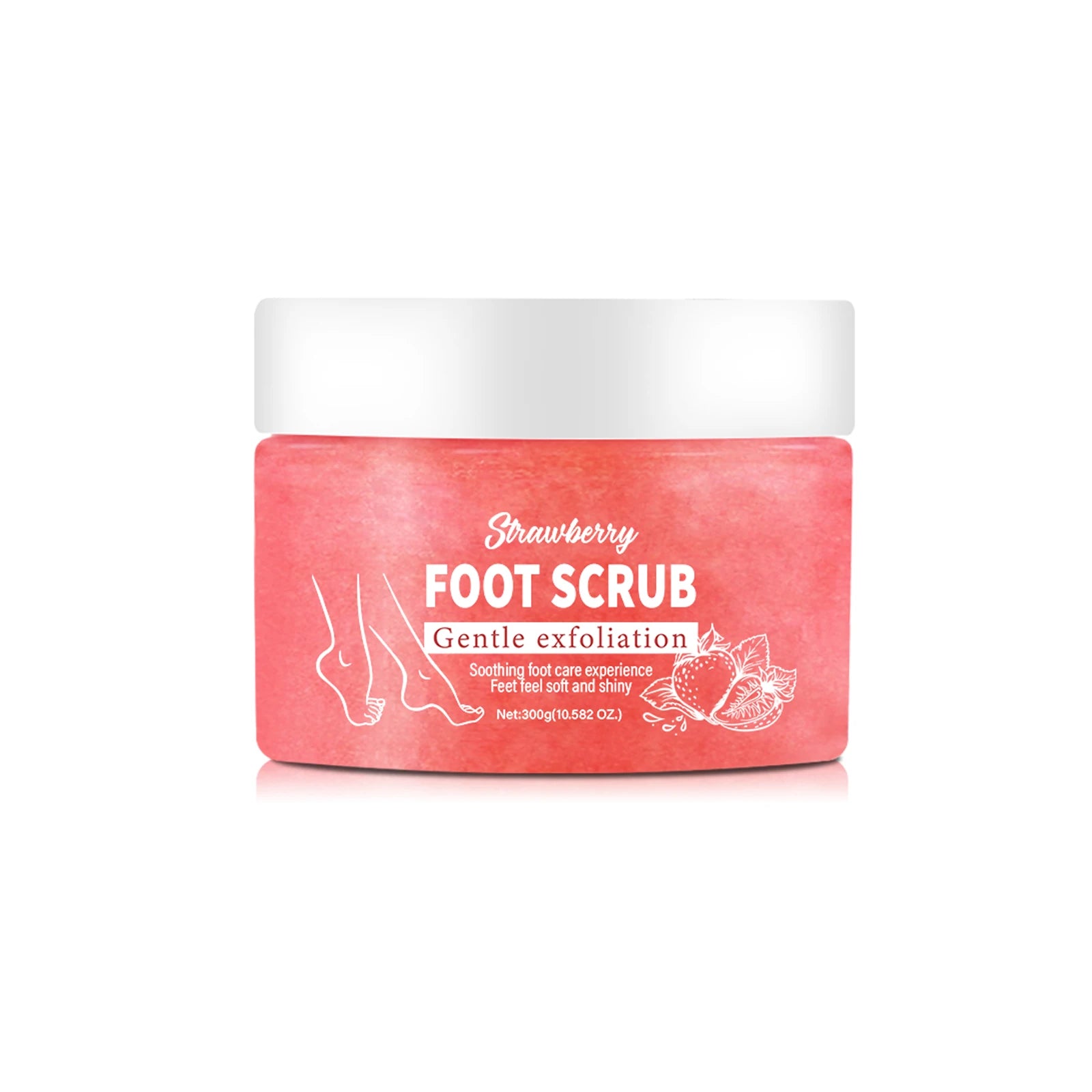 300g Coffee Foot Scrub - Gentle Exfoliating & Moisturizing, Softens Cuticles, Removes Dead Skin, Leaves Feet Soft & Glowing