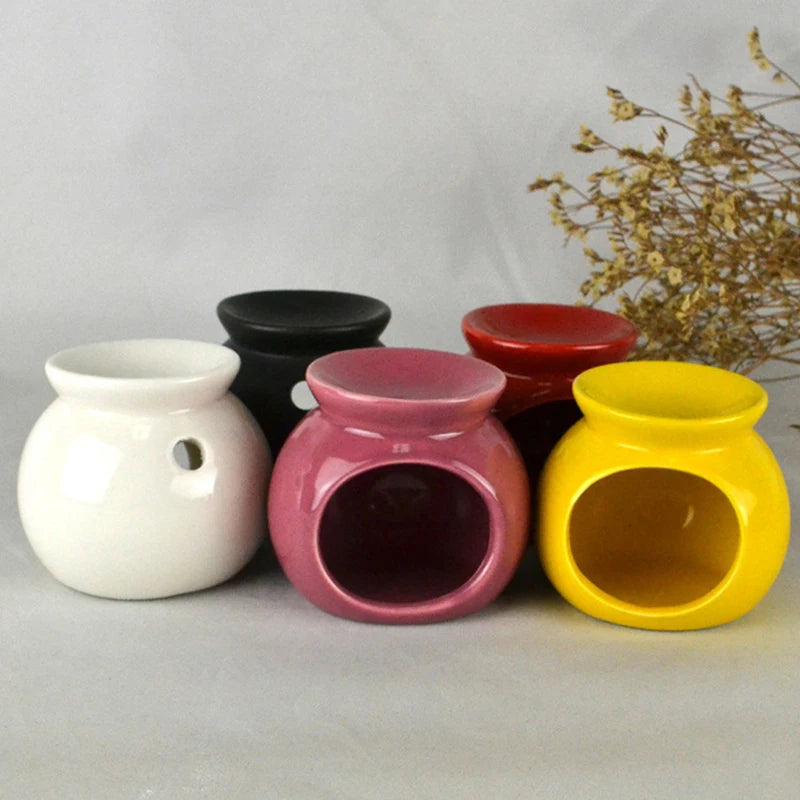 Ceramic Essential Oil Burner Incense Mini Candle Holder Colorful Ceramic Crafts Aromatherapy Diffuser Home Decor