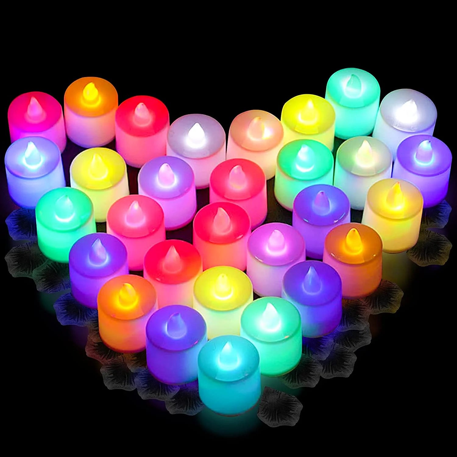 3/6/12/24pcs Flameless LED Tealight Tea Candles Wedding Light Romantic Candles Lights for Birthday Party Wedding Decoration Home
