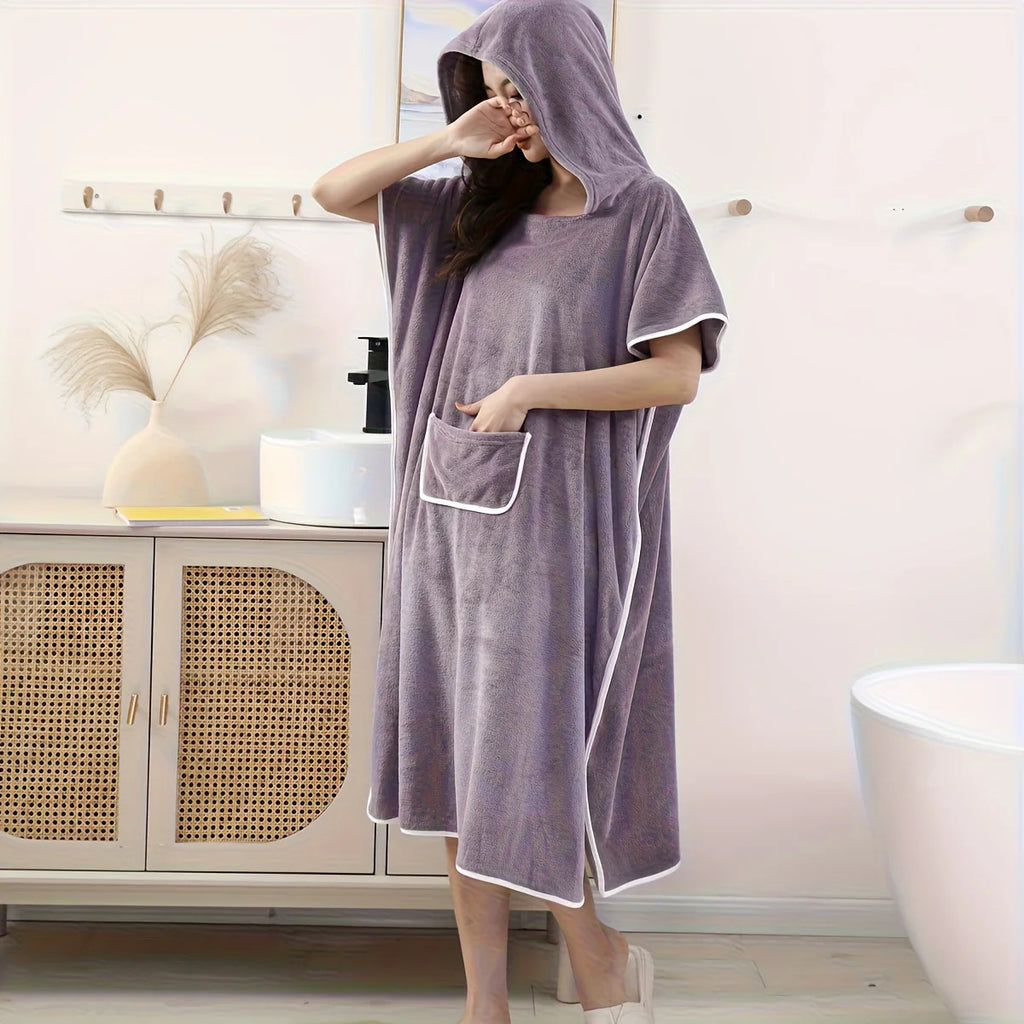 Upgraded Wearable Towel - Ultra Soft Microfiber Bathrobe for Women, Plus Size.