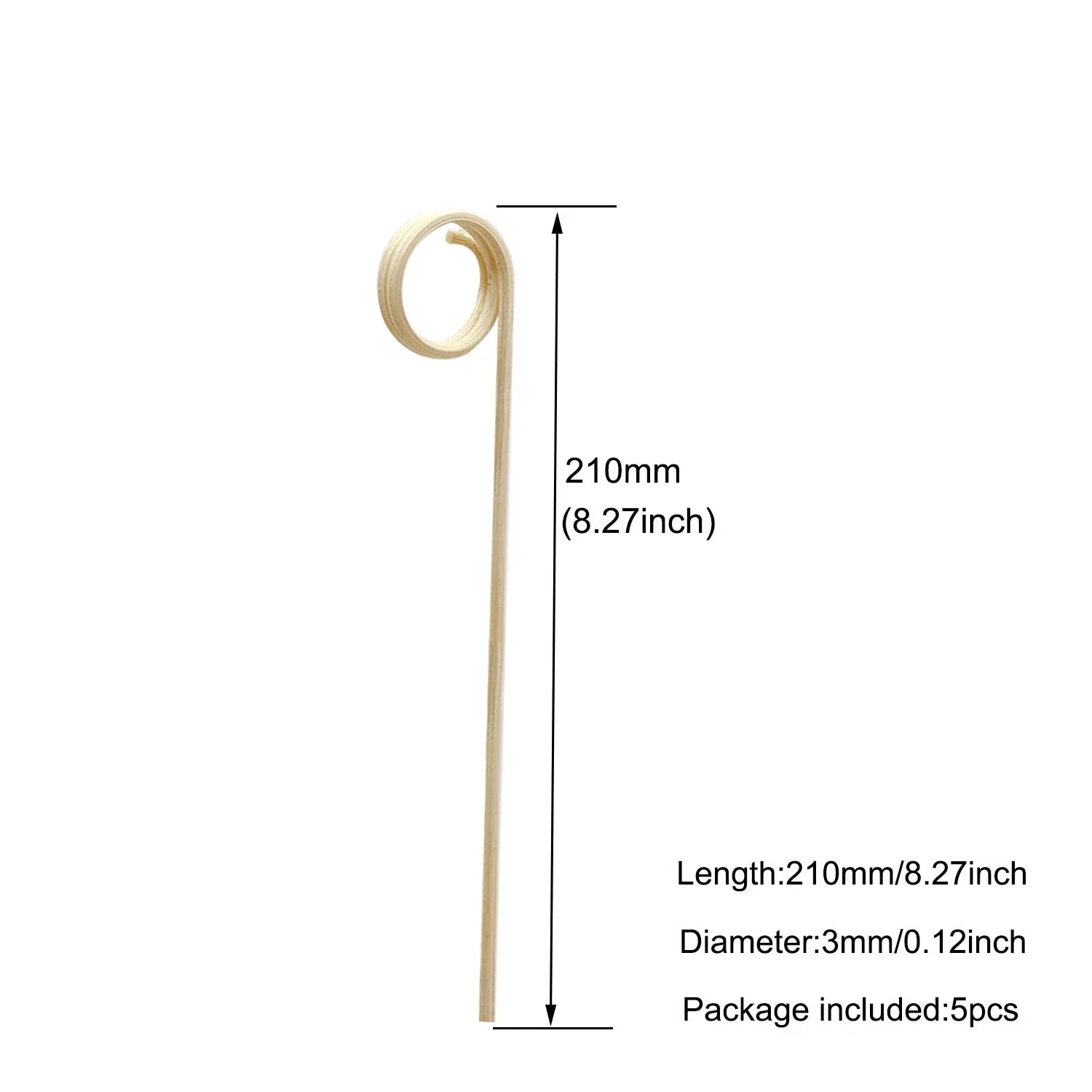 5/15Pcs Rattan Reed Diffuser Sticks Refill, 3mm Wavy Long, for Essential Oil Airs Freshener, High Quality Home Fragrance