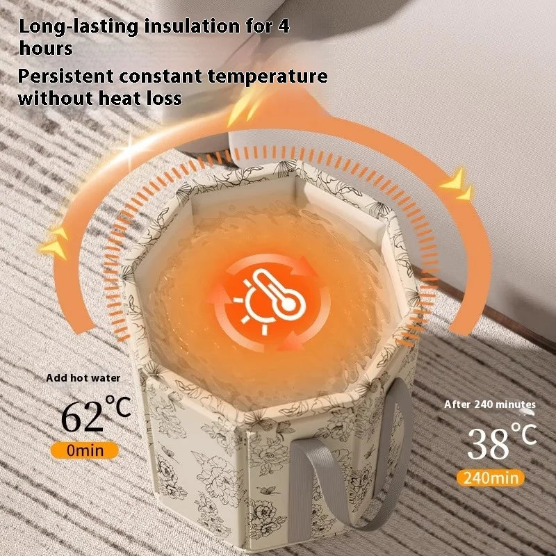 2025 Foot soaking tub Portable Foldable Over-Knee for Home Wellness Easy Move Simple Winter Calf folding foot soak bag foot wash