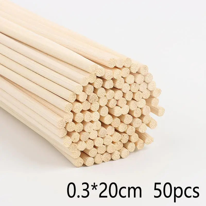 20-100pcs 3mm Reed Diffuser Replacement Stick DIY Handmade Home Decor Extra Thick Rattan Aromatherapy Diffuser Refill Sticks