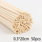 20-100pcs 3mm Reed Diffuser Replacement Stick DIY Handmade Home Decor Extra Thick Rattan Aromatherapy Diffuser Refill Sticks